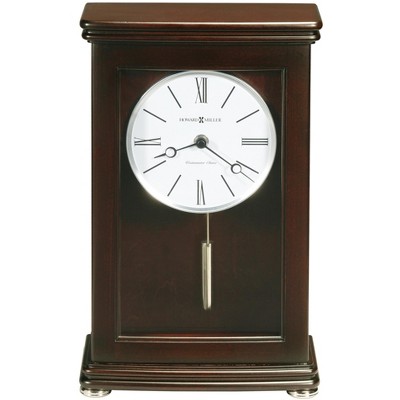 Espresso Brown Quartz Mantel Clock with Chimes