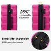3-Piece Matching Hardshell Luggage Set,Checked Suitcases Expandable Lightweight Spinner Suitcases with TSA Lock (20"/24"/28")-Cuddlewood - 2 of 4