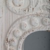 Dexmalle Set of 2 Large Wooden Wall Art Panels with Distressed White Finish and Round Mirror Accents - 4 of 4