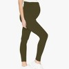 Women's Maternity Leggings Over The Belly Yoga Pregnancy Pants Soft Workout Activewear - 2 of 4