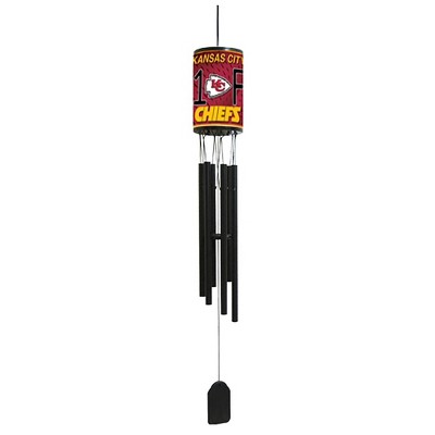 NFL Wind Chime, #1 Fan with Team Logo - Kansas City Chiefs