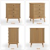 15.7" Wooden Drawers Dresser with 4 Drawers and Wood Legs, Anti-Fall for Bedroom - 3 of 4