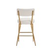 NicBex Bar Stools Set of 4 Modern Upholstered Counter Stools with Back, Footrest and Metal Legs for Bar, Kitchen, Dining Room - 2 of 4