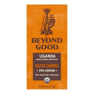 Beyond Good - Bar - Salt Caramel - Dark Chocolate - Case of 12 - 2.64 oz - 1 of 3
