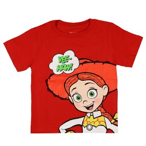 Seven Times Six Toy Story T-Shirt Toddlers Jessie Yee-Haw Short Sleeve Graphic Tee Red - 1 of 3