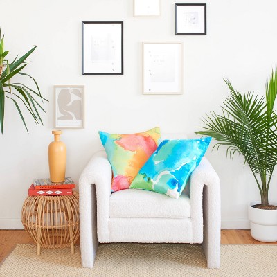 Rochelle Porter Pangea Multicolor Square Decorative Pillow