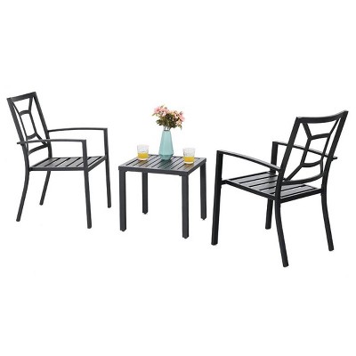 3pc Outdoor Metal Dining Set - Captiva Designs