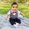 Little Treasure Baby Boy Cotton Bodysuits 3pk, Gentleman - 2 of 2