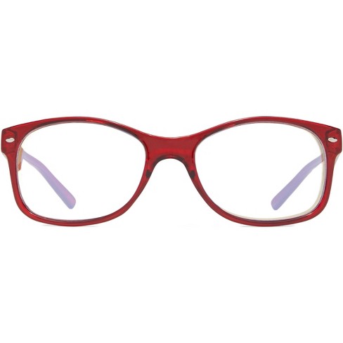 Red oval glasses on sale