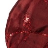Northlight 20" Red and Gold Leaf Christmas Stocking with Wavy Sequined Cuff - 3 of 4