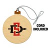 San Diego State University Primary Logo Wood Christmas Tree Holiday Ornament - 2 of 4