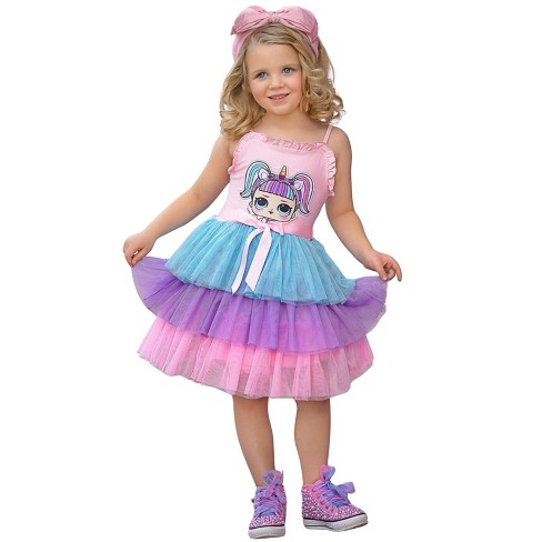 L.o.l. Surprise X Mia Belle Girls Unicorn Casual Tutu Dress Mia Belle Girls Target