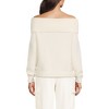 Lands' End Women's Eyelash Off Shoulder Sweater - 2 of 4