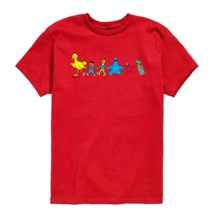 Boys' - Sesame Street - SS Group Short Sleeve Graphic T-Shirt - 1 of 3