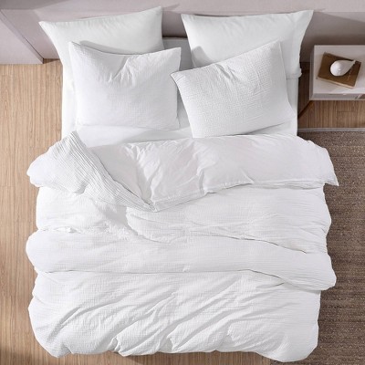 Riverbrook Home 3pc Queen Devin Gauze Comforter Bedding Set White: Midweight Cotton, Solid Pattern, Contemporary Style — фото 2
