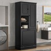 PAGED Storage Cabinet Modern Bathroom Organizer with 2 Drawers, Adjustable Shelves and 2 Doors, Freestanding Bookshelf Storage Unit for Room - 2 of 4