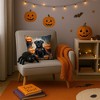Tramull Halloween Throw Pillow, 14x14 Inch Machine Washable Indoor Outdoor Decorative Pet Theme Pillow - 3 of 4