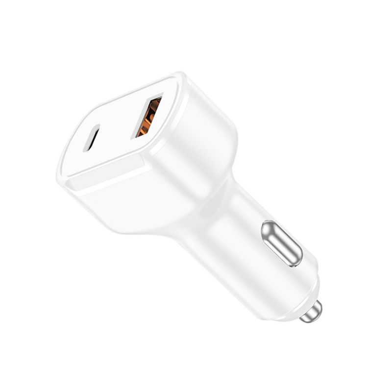 36W PD Dual Ports Travel Car Charger Adapter Fast Charging with USB-C To 8 Pin Cable, 3 of 5