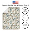 Sweet Jojo Designs Girl Crib Bedding + BreathableBaby Breathable Mesh Liner Baby Nursery Vintage Floral Blue and Yellow - 4 of 4