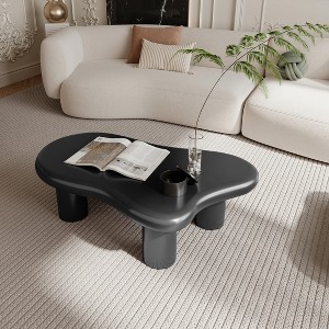 47"/40"W Cloud Shaped Coffee Table for Living Room, Bedroom, Study and Balcony 4Q - ModernLuxe - 1 of 4