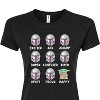 Women's - Star Wars - The Mandalorian Mandalorian Moods Fitted Graphic T-Shirt - 2 of 3
