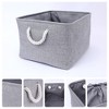 REGALWOVEN Storage Bin with Handles for Closet Organizing Clothes 2 Pcs - 2 of 4
