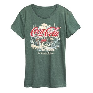 Women's - Coca-Cola - Deliver Holiday Cheer Short Sleeve Graphic T-Shirt - 1 of 4