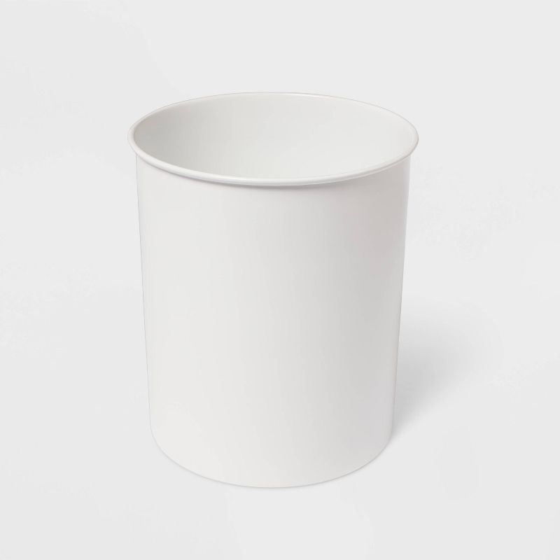 Solid Bathroom Wastebasket Can White - Threshold&#8482;, 3 of 5