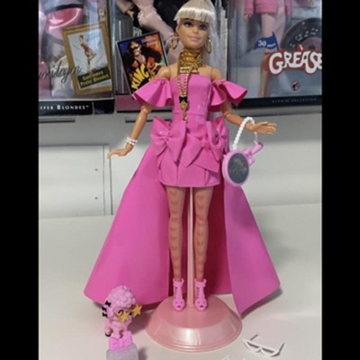 Barbie Extra Fancy Doll - Pink Glossy High-low Gown : Target