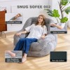 Itopfox Giant Bean Bag Chair with Armrests Oversized Cozy Seating for Adults Corduroy Fabric & High-Density Foam Filling Ideal Lounge for Living Room - 3 of 4