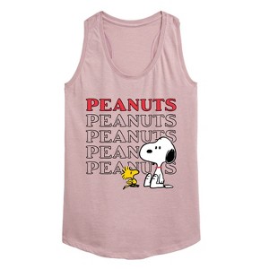 Women's - Peanuts - Snoopy Woodstock Graphic Racerback Tank - 1 of 4