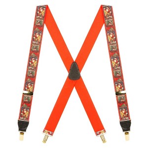 Suspender Store Men’s 1.5" Kris Kringle Christmas Clip Suspenders - 1 of 4
