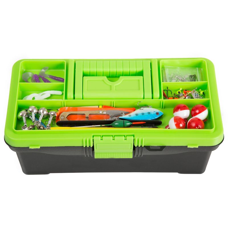 Leisure Sports 55- Piece Fishing Tackle Set and Box - Black and Green, 2 of 6