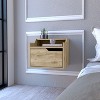 NicBex 15.7 inch Wide Floating Nightstand with 1 Drawer,Modern Side Table with Open Shelf,Bedside Table for Bedroom,Living Room - 2 of 4