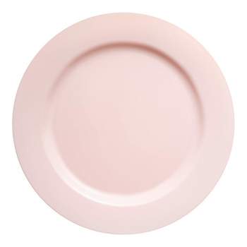 Smarty Had A Party 7.5" Matte Pink Round Disposable Plastic Appetizer/Salad Plates (120 Plates)