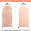Round Top Fitted Sequin Arch Cover–With Zipper, Ideal for Outdoor Events, Weddings,Birthdays & Party Decor - 3 of 4