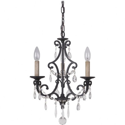 Craftmade Lighting Bentley 3 - Light Chandelier in  Matte Black