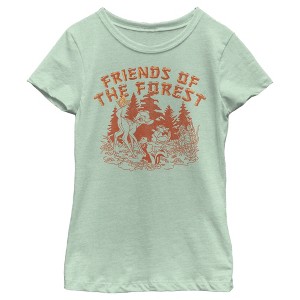 Girl's Bambi Artistic Friends Of The Forest T-Shirt - 1 of 4