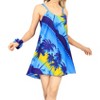 LA LEELA Women's Vacay Holiday Beach Summer Beachwear Sleeveless Casual Dress Honeymoon Nightshirts Mini Slip Nighty - 3 of 4