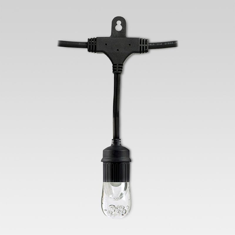 24ct Classic Caf&#233; Outdoor String Lights Integrated LED Bulb - Black Wire - Enbrighten, 3 of 8