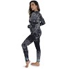 Just Love Women's Tie Dye Two Piece Thermal Pajama Set - Waffle PJ Set - 3 of 3