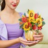 Paper Love HugePop Harvest Bouquet Pop Up Card, With Detachable Bouquet, 10"x14" - 4 of 4