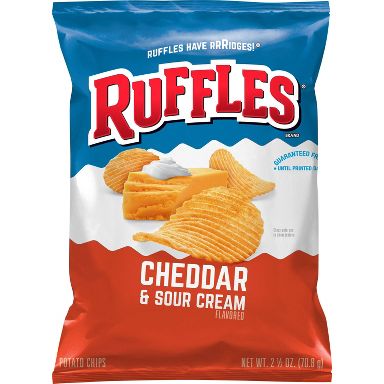 Ruffles Cheddar Sour Cream Potato Chips - 2.25oz
