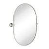 TEHOME Pill Oval Metal Framed Tilting Wall Mounted Bathroom Vanity Mirror - 3 of 4