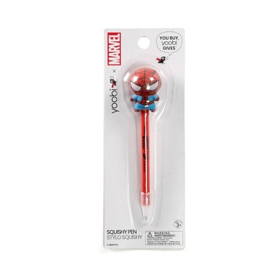 Marvel Spider-Man Yoobi™ Novelty Ballpoint Pen Squishy Red