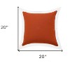 20" X 20" White And Golden Yellow 100% Cotton Geometric Zippered Pillow - 3 of 4