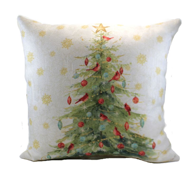 Manual Woodworkers And Weavers 17.0 Inch Precious Holiday Pillow Christmas Joy Cardinals Throw Pillows, 3 of 4