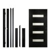 Chic Crate 36x80 Fiberglass Entry Door with Frosted Glass, Left Hand Inswing, Brickmould & Vinyl Frame - 2 of 4