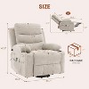 Multifunctional Heated Massage Sofa Recliner, 135° Max Recline with Cup Holder & Storage for Living Room, Bedroom - 3 of 4