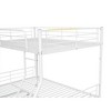 NicBex Full XL/Queen Sturdy Iron Bunk Beds with Extra Trundle,Ladder&Safety Guardrails,Heavy Duty Bunkbeds for Teens&Adults,250/350/250lbs Max - 4 of 4